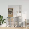  Hajtható állatkerítés 4 pcs Szürke Sonoma 201 x 38 x 90 cm