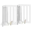  Hajtható állatkerítés 4 pcs Szürke Sonoma 201 x 38 x 90 cm