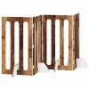  Hajtható állatkerítés 4 pcs Tölgyfa 201 x 38 x 90 cm Mérnöki fa