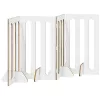  Hajtható állatkerítés 4 pcs Kézműves Tölgy 201 x 38 x 90 cm