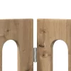  Hajtható állatkerítés 4 pcs Kézműves Tölgy 201 x 38 x 90 cm