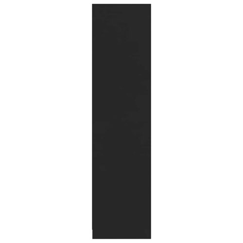  fekete szerelt fa ruhásszekrény 100 x 50 x 200 cm