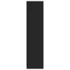  fekete szerelt fa ruhásszekrény fiókokkal 50 x 50 x 200 cm