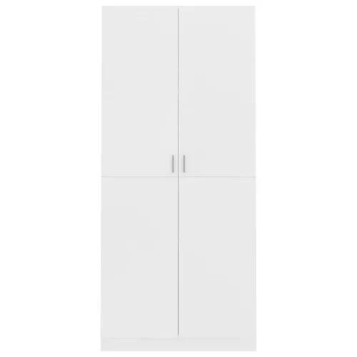  fehér szerelt fa ruhásszekrény 90 x 52 x 200 cm