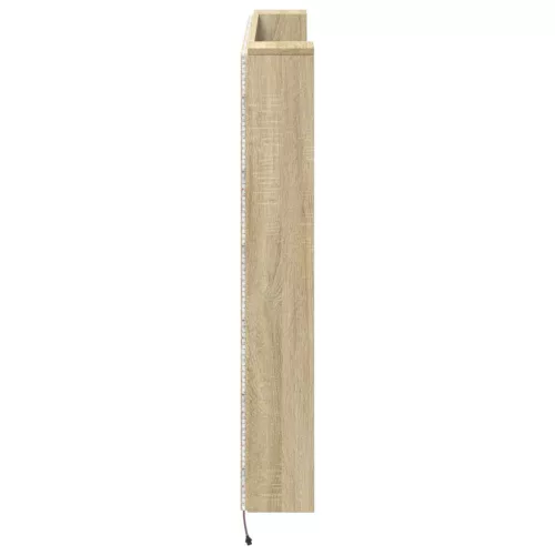  LED-es Fejtámla Szekrény Sonoma 140 x 16,5 x 103,5 cm Faanyag