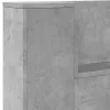  LED-es Fejtámla Szekrény Beton 140 x 16,5 x 103,5 cm Faanyag