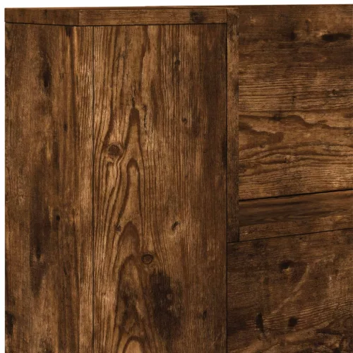  LED-es Fejtámla Szekrény Füstölt tölgy 160 x 16,5 x 103,5 cm