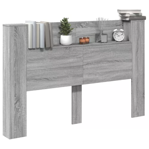  LED-es Fejtámla Szekrény Szürke Sonoma 160 x 16,5 x 103,5 cm