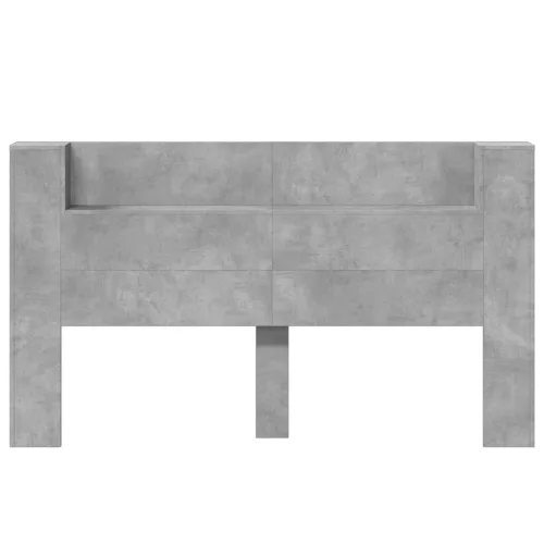  LED-es Fejtámla Szekrény Beton 180 x 16,5 x 103,5 cm Faanyag