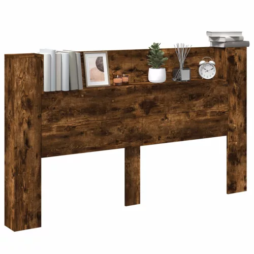  LED-es Fejtámla Szekrény Füstölt tölgy 180 x 16,5 x 103,5 cm