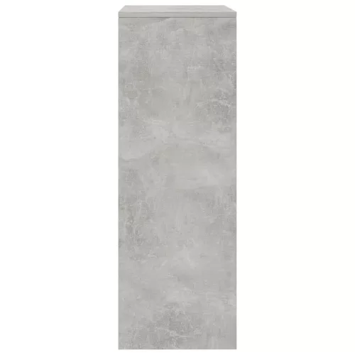  6-fiókos betonszürke szerelt fa tálalószekrény 50 x 34 x 96 cm