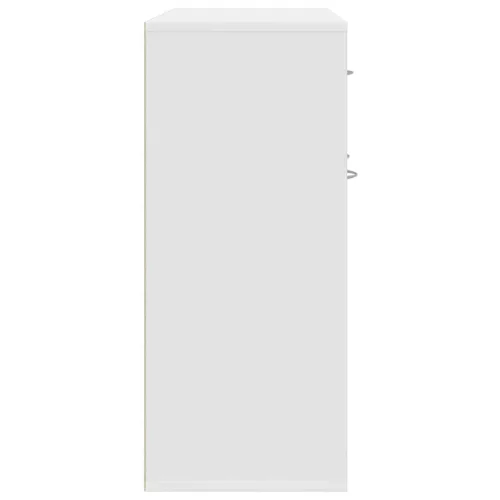  fehér szerelt fa tálalószekrény 88 x 30 x 70 cm