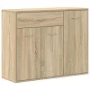  sonoma tölgy színű szerelt fa tálalószekrény 88 x 30 x 70 cm