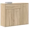 sonoma tölgy színű szerelt fa tálalószekrény 88 x 30 x 70 cm