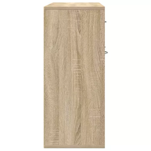  sonoma tölgy színű szerelt fa tálalószekrény 88 x 30 x 70 cm