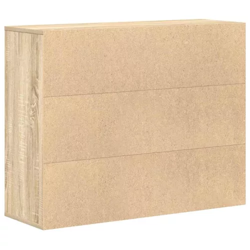  sonoma tölgy színű szerelt fa tálalószekrény 88 x 30 x 70 cm