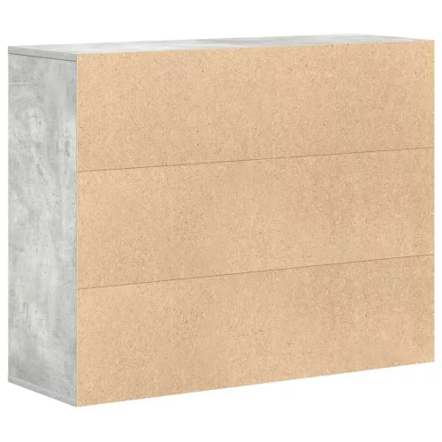  betonszürke szerelt fa tálalószekrény 88 x 30 x 70 cm