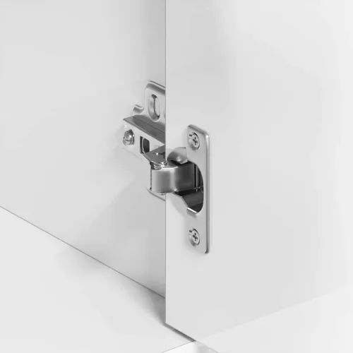  magasfényű fehér szerelt fa tálalószekrény 88 x 30 x 70 cm