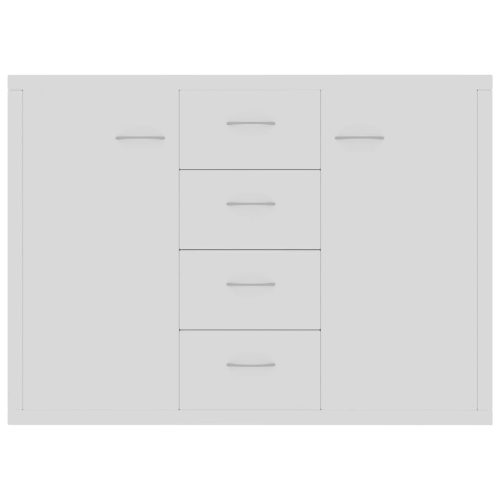  fehér szerelt fa tálalószekrény 88 x 30 x 65 cm