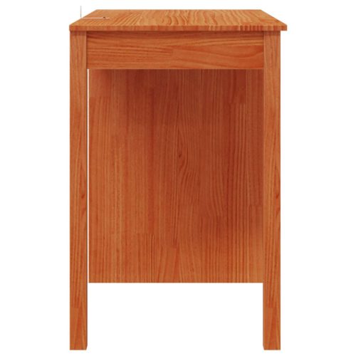  Asztal fiókkal ajtóval Viaszbarna 100 x 50 x 74 cm Tömör fenyő