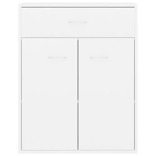  fehér szerelt fa tálalószekrény 60 x 30 x 75 cm