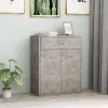  betonszürke szerelt fa tálalószekrény 60 x 30 x 75 cm