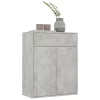  betonszürke szerelt fa tálalószekrény 60 x 30 x 75 cm