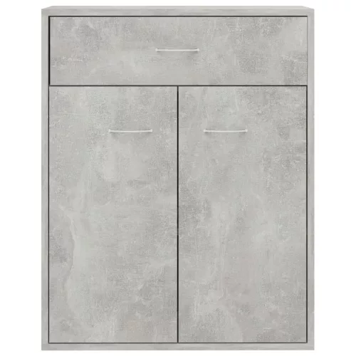  betonszürke szerelt fa tálalószekrény 60 x 30 x 75 cm