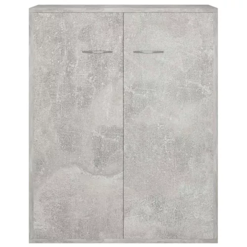  betonszürke szerelt fa tálalószekrény 60 x 30 x 75 cm