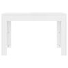 magasfényű fehér szerelt fa étkezőasztal 120 x 60 x 76 cm