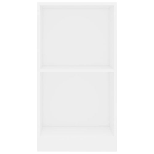  fehér szerelt fa könyvespolc 40x24x75 cm