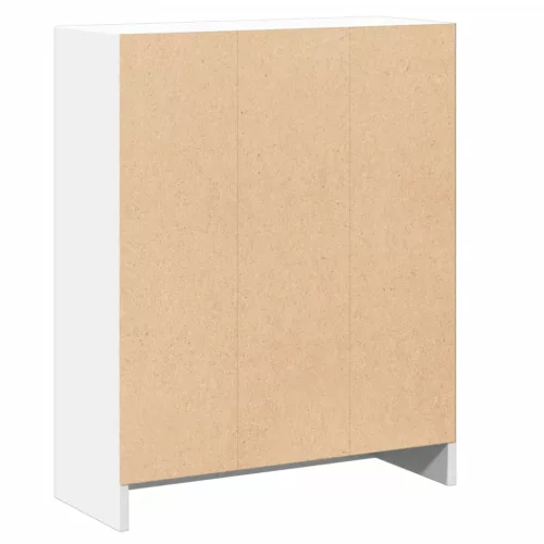  fehér szerelt fa könyvespolc 60 x 24 x 76 cm