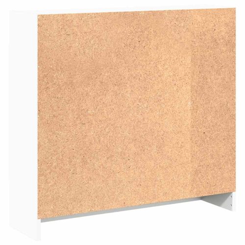  fehér szerelt fa könyvespolc 80x24x75 cm