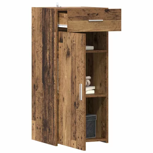  Tárolószekrény fiókkal Öreg fa 40 x 42,5 x 93 cm Mérnöki fa