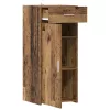  Tárolószekrény fiókkal Öreg fa 40 x 42,5 x 93 cm Mérnöki fa