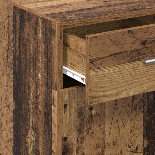  Tárolószekrény fiókkal Öreg fa 40 x 42,5 x 93 cm Mérnöki fa