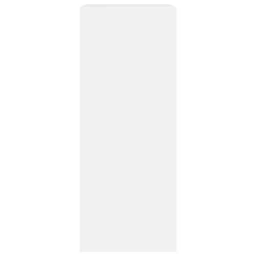  fehér szerelt fa könyvespolc 60x30x76,5 cm