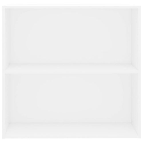  fehér szerelt fa könyvespolc 80x30x76,5 cm