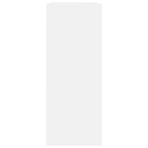  fehér szerelt fa könyvespolc 80x30x76,5 cm