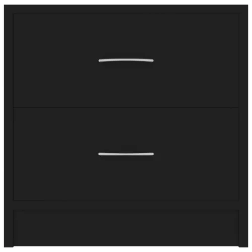  fekete szerelt fa éjjeliszekrény 40 x 30 x 40 cm