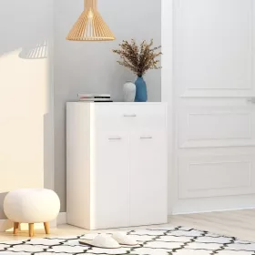  fehér szerelt fa cipősszekrény 60 x 35 x 84 cm