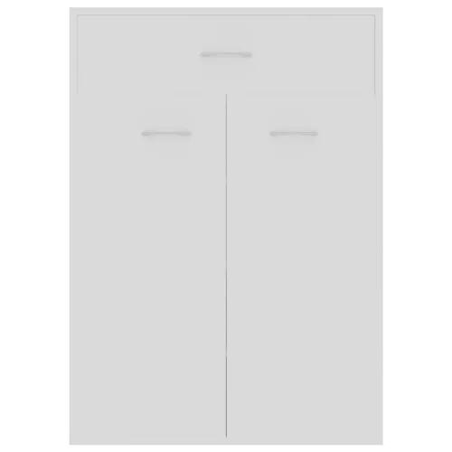  fehér szerelt fa cipősszekrény 60 x 35 x 84 cm