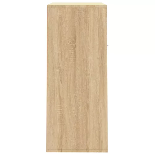  sonoma tölgy színű szerelt fa cipősszekrény 60 x 35 x 84 cm