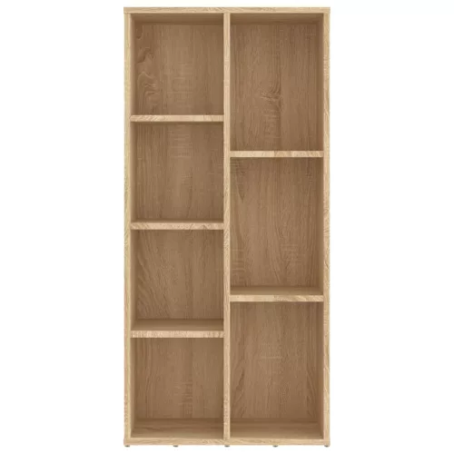  sonoma tölgy színű szerelt fa könyvszekrény 50x25x106 cm