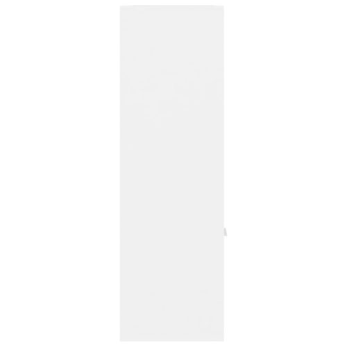  fehér szerelt fa könyvszekrény 98 x 30 x 98 cm