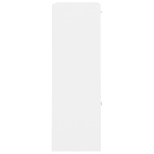  fehér szerelt fa tárolószekrény 60 x 29,5 x 90 cm