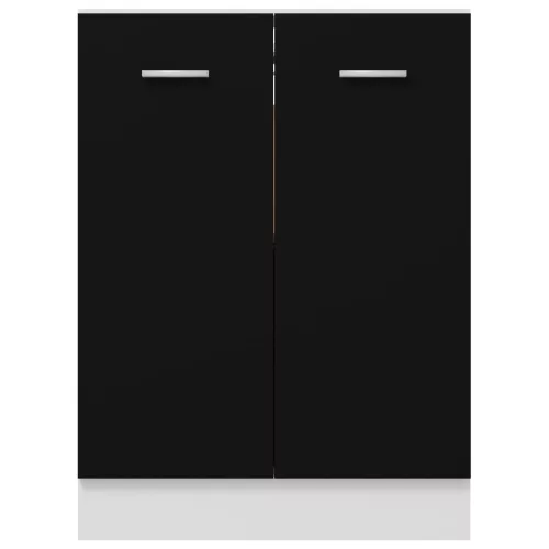  “Lyon” fekete szerelt fa alsószekrény 60 x 46 x 81,5 cm