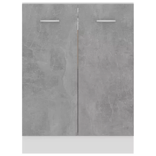  “Lyon” betonszürke szerelt fa alsószekrény 60 x 46 x 81,5 cm