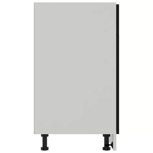  “Lyon” fekete szerelt fa fiókos alsószekrény 80 x 46 x 81,5 cm