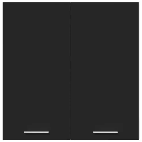  “Lyon” fekete szerelt fa függő szekrény 60 x 31 x 60 cm